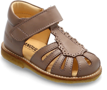 Sandals - Flat - Closed Toe - Shoes Summer Shoes Sandals Brun ANGULUS*Betinget Tilbud