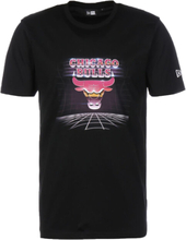 NEW ERA NBA Futuristic Graphic Chicago Bulls Herren Baumwoll-Shirt trendiges Kurzarm-Shirt 12720131 Schwarz