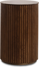 Cylinder sidobord 60 cm - Valnöt