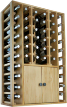 ESMA - Winerex - 44 flasker + skap i bunnen Hvitbeiset furu