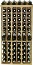 FEO- med visningshylle fra Winerex - 72 flasker Hvitbeiset furu