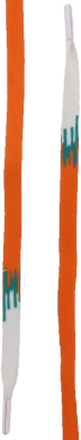 TubeLaces Schuhe Schuhbänder trendige Schnürsenkel Orange/Weiß