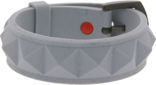 C3 Mode-Schmuck lässiges Silikon-Armband mit Schnallen-Verschluss Grau