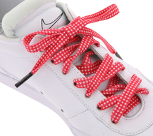 TubeLaces Schuhe Schnürsenkel coole Schnürbänder Rot/Weiß kariert