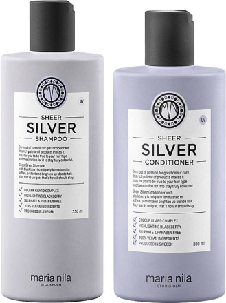 Maria Nila Sheer Silver Duo Shampoo 350 ml & Conditioner 300 ml
