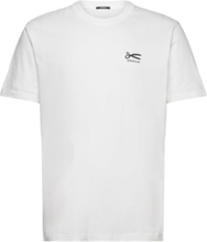 Snap Tee Tops T-Kortærmet Skjorte White Denham