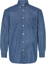 Denim Shirt Tops Shirts Casual Blue Tommy Hilfiger