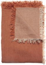 Merlin Throw Home Textiles Cushions & Blankets Blankets & Throws Orange Himla