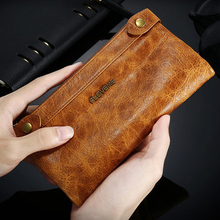 Women 5.5'' Universal Phone Case Genuine Leather Phone Bag