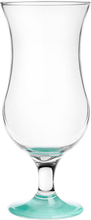 Cocktail glazen - 6x - 420 ml - turquoise - glas - pina colada glazen