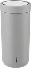To-Go Click D. Steel, 0.4 L. Home Tableware Cups & Mugs Thermal Cups Grey Stelton
