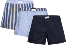 3P Woven Boxer Print Underwear Boxer Shorts Blue Tommy Hilfiger