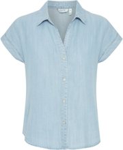 Bylana Ss Shirt - Tops Shirts Short-sleeved Blue B.young