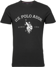 Uspa T-Shirt Archibald Men T-shirts Short-sleeved Svart U.S. Polo Assn.*Betinget Tilbud