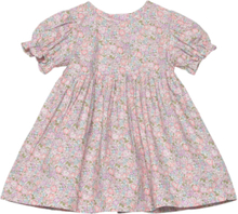Dress Ss In Liberty Fabric Dresses & Skirts Dresses Partydresses Pink Huttelihut