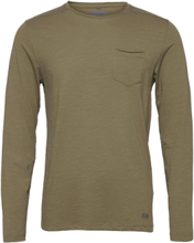 Bhnicolai Tee L.s. T-shirts Long-sleeved Kakigrønn Blend*Betinget Tilbud