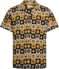 Sour Patch Cuban Shirt Tops Shirts Short-sleeved Yellow Percival