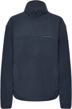 Yoke Halfzip Sport Sweatshirts & Hoodies Fleeces & Midlayers Navy Tenson