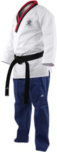 Adidas Poomsae Taekwondopak Jungen Weiß / Hellblau 120cm