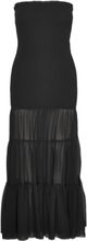 Chiffon Strapless Dress Designers Maxi Dress Black ROTATE Birger Christensen