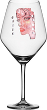 Wineglass Moonlight Queen Pink Home Tableware Glass Wine Glass White Wine Glasses Nude Carolina Gynning