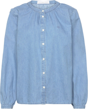 Pd-Luna Denim Shirt Tops Shirts Denim Shirts Blue Pieszak