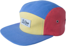 Block Yellow/Dusty Blue 5-Panel Accessories Headwear Caps Multi/patterned Lil' Boo