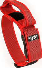 JULIUS-K9 Color & Gray® Halsband med handtag - Röd (38-53 cm)
