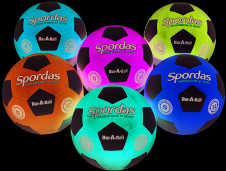 Spordas Dur-O-Sport Fußbälle, 6er Set Orange / Blau / Rot / Grün / Lila / Gelb 4