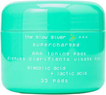 Glow Hub The Glow Giver Supercharged Aha Toning Pads 35Pcs Ansigtsrens T R Nude Glow Hub
