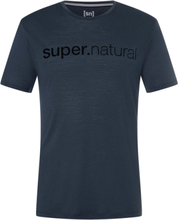 super.natural super.natural Men's 3d Signature Tee Blueberry/Jet Black Kortermede trøyer S