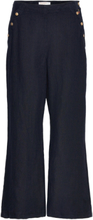 Pernille Trouser Designers Trousers Linen Trousers Navy BUSNEL