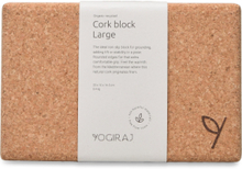 Cork Block, Large Sport Sports Equipment Yoga Equipment Yoga Blocks And Straps Beige Yogiraj
