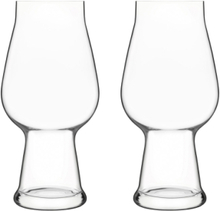 Ølglass Ipa/Ale Birrateque Home Tableware Glass Beer Glass Nude Luigi Bormioli*Betinget Tilbud