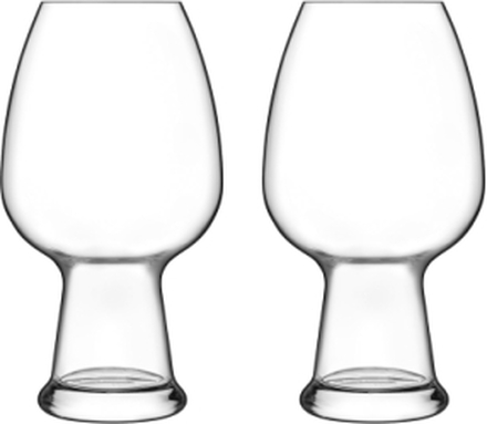 Ølglas Hvede Birrateque Home Tableware Glass Beer Glass Nude Luigi Bormioli
