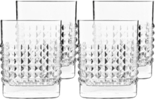 Vandglas/Whiskyglas Mixology Elixir 38 Cl 4 Stk. Home Tableware Glass Drinking Glass Nude Luigi Bormioli