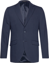 Technical Stretch Blazer - Combi Su Suits & Blazers Blazers Single Breasted Blazers Navy Lindbergh Black