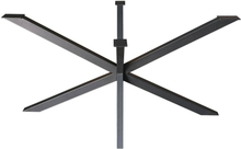 Zwarte stalen matrix tafelpoot hoogte 72 cm en breedte 140 cm (koker 4 x 6)