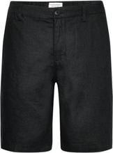 Cfpandrup 100% Linen Shorts Bottoms Shorts Casual Black Casual Friday