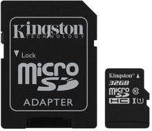 Carte mémoire Kingston 32GB,microSDHC,SDHC-adapter,Class 10 KINGSTON