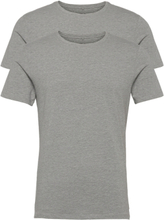 Bhdinton Crew Neck Tee 2-Pack T-shirts Short-sleeved Grå Blend*Betinget Tilbud