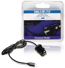 Valueline Billaddare 1-Utgång 2.1 A Micro USB Svart