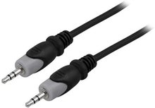 DELTACO Câble audio 3,5 mm mâle - mâle 1 m, noir DELTACO