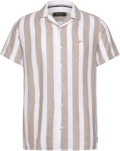 Incarlui Tops Shirts Short-sleeved Beige INDICODE