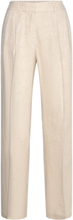 Sora Trousers Bottoms Trousers Linen Trousers Beige Stylein