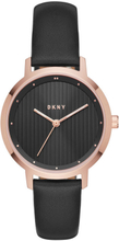 DKNY Horloge staal rosékleurig-zwart NY2641