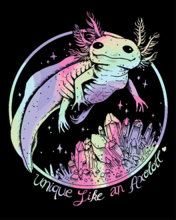 Malen nach Zahlen - unique Like an Axolotl - by Pixie Cold, ohne Rahmen
