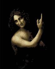 Malen nach Zahlen - Johannes der Täufer - Leonardo da Vinci, ohne Rahmen