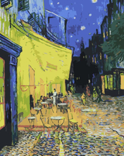 Malen nach Zahlen - Caféterrasse am Abend - Vincent van Gogh, ohne Rahmen