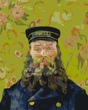 Malen nach Zahlen - Porträt des Postboten Joseph Roulin - Vincent van Gogh, mit Rahmen